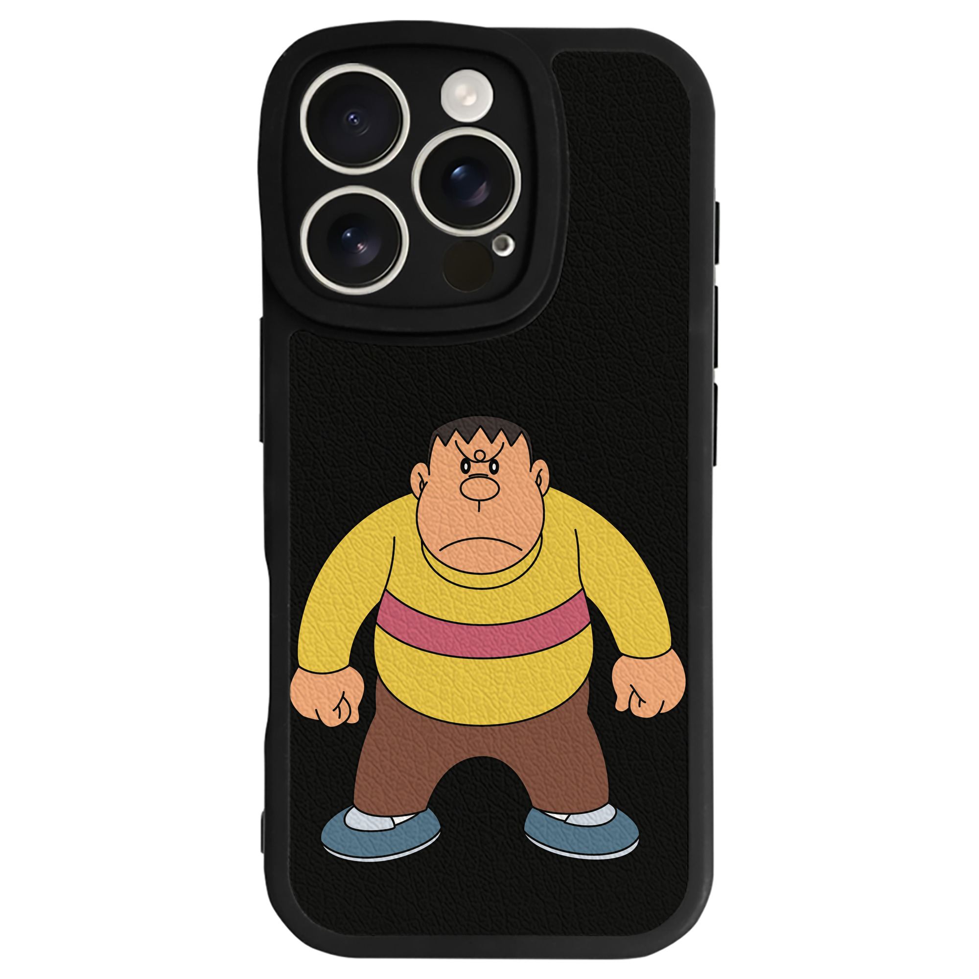 （画像用） ドラえもん 剛田武 Doraemon Gouta Takeshi 【iPhone 16シリーズ対応】シリコンスマホケース（レザー調） 材質：シリコン
